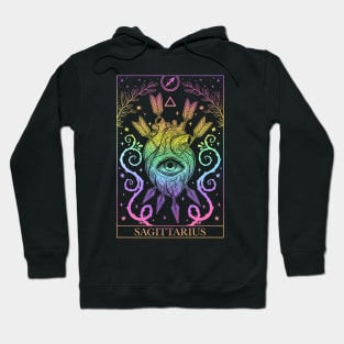 Zodiac sign tarot card Sagittarius Hoodie